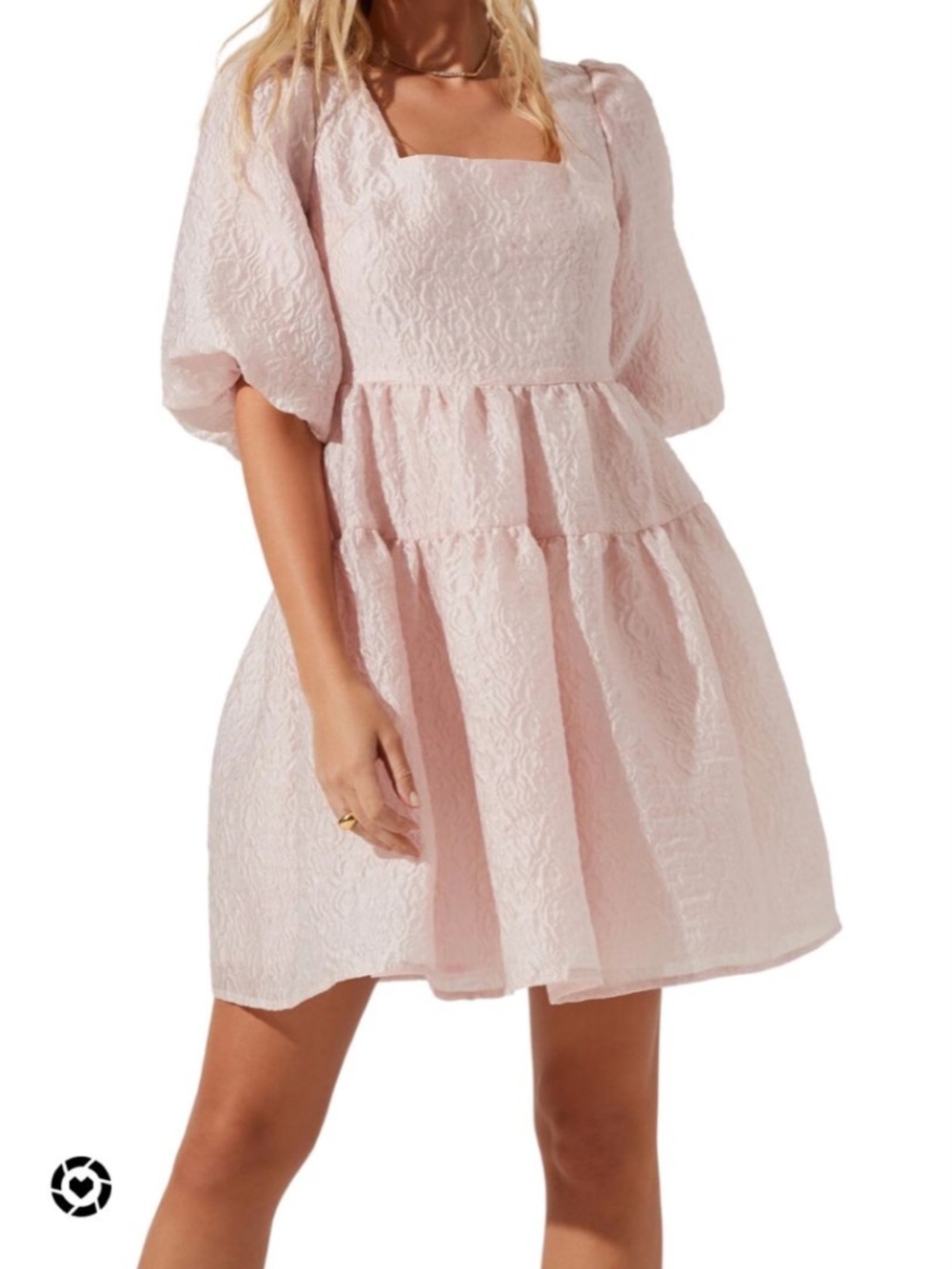 NWT ASTR the Label “Principessa” Pink  Cutout Babydoll Dress | Size Medium